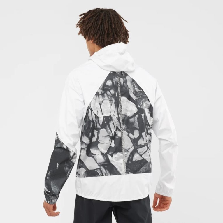 Salomon Bonatti Waterproof Men's Shell Jackets White | CA 13J98